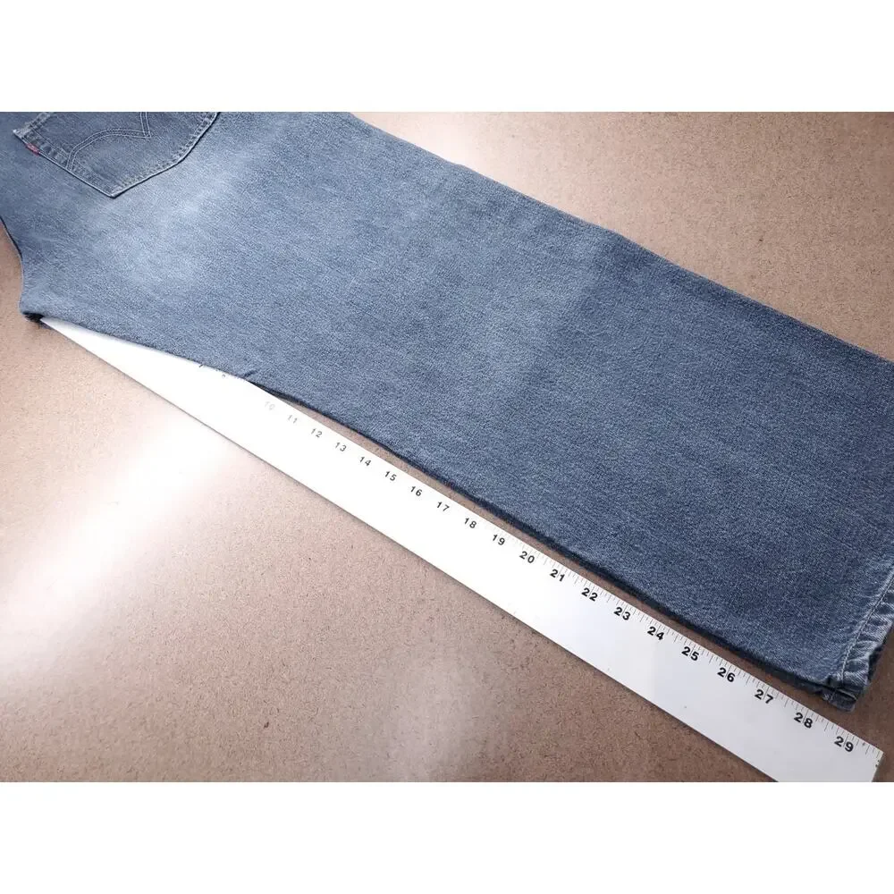 Levi's 569 Loose Straight Jeans Wide Leg 100% Cotton Men 36x30 Md Blue Vintage